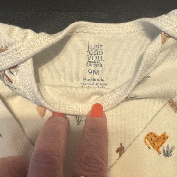 Carters Animal Print Kids 2 Piece Set Size 9 months - Picture 4 of 7